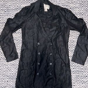 Free People Black Blazer